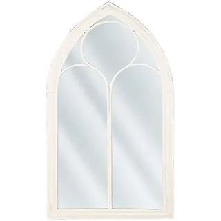 Beliani Wandspiegel weiß Fensteroptik 62/113 cm Trelly , Metall , 62x113x5 cm , Spiegel, Wandspiegel
