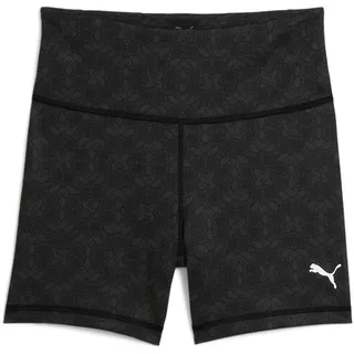 Puma Unisex W TAD Essential HW 5" Short Tight AOP Gestrickte Shorts, Puma Black-AW-048281-0001,