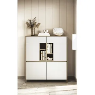 Home Affaire Highboard Stranda 111 x 125 x 39 cm Weiß
