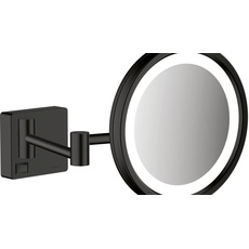 Bild AddStoris Kosmetikspiegel mit LED Leuchte, Wandmontage, mattschwarz