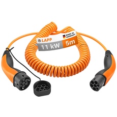 Bild Mobility Spiral Ladekabel Typ 2 11kW 5m, orange (5555936025)
