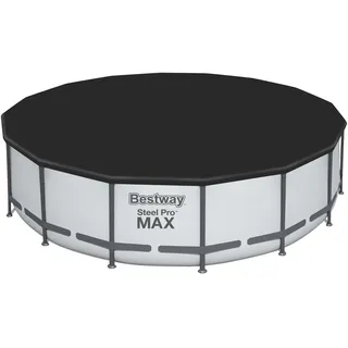 Bestway Poolabdeckung Flowclear Ø 488 cm rund | schwarz