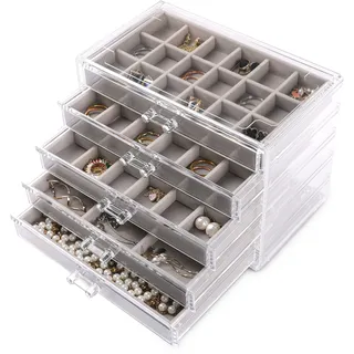 Frebeauty Schmuck-Organizer mit 5 Schubladen