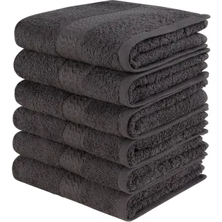 OTTO home Juna Handtuchset 30 x 50 cm grau 6 St.