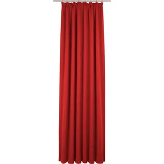 Vorhang WIRTH "Newbury" Gr. 5, rot, B:130cm H:245cm, Jacquard, Baumwolle, Polyester, Gardinen, Vorhang