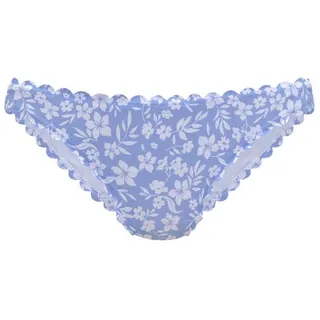 VIVANCE Bikini-Hose »Leni« mit gelaserter Wellenkante, blau