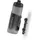 TWIST BOTTLE Transparent/Black 0,6 l