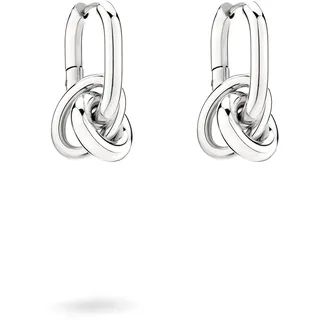 Liebeskind Berlin Creolen Modern Knot Edelstahl rhodiniert