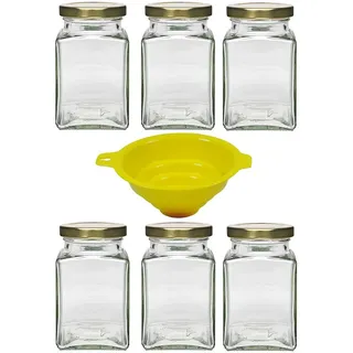 mikken eckige Einmachgläser 260 ml 6 St.