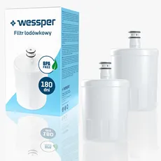 Wessper wasserfilter Kühlschrank, ersatzteile für LT500P 5231JA2002A ADQ72910901 wasserfilter kartuschen, aktivkohlefilter kompatibel mit lg Kühlschrank und Kenmore - 2 Stück