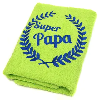 Abc Casa Limes Handtuch Super Papa für der Beste Papa zum Geburtstag, Vatertag, Valentinstag, Jahrestag-Alles Gute Geburtstagsgeschenk