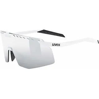 Uvex Pace Stage Sonnenbrille - White Matt - Colorvision Mirror Silver/CAT3