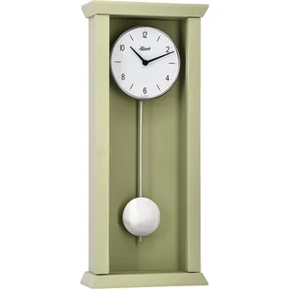 Hermle 71002-U72200 Avantgardistische Pendelwanduhr Quarz, Mintgrün, 57cm x 24,5cm x 10cm