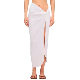Sundek Long Crossed In Front Sarong - White - XL
