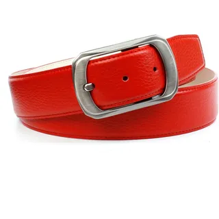 Anthoni Crown Damengürtel Leder rot 80
