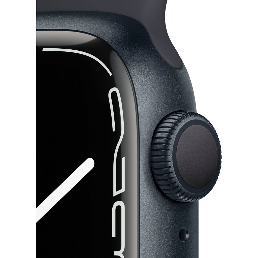 Bild von Watch Series 7 GPS 45 mm Aluminiumgehäuse mitternacht, Sportarmband mitternacht