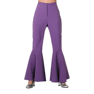 WILBERS & WILBERS - Flared Hippie Hose für Damen | Schlaghose für Festivals, Karneval, 70er Jahre Mottoparty