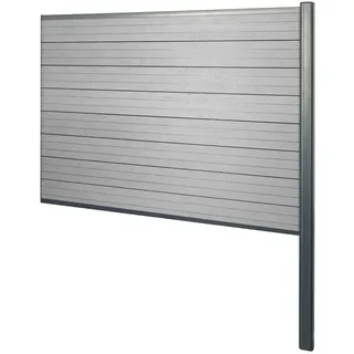 Mendler Windschutz 185 x 122 cm grau WPC