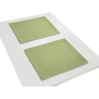 Platzset ADAM "Uni Collection" Gr. 1, grün (hellgrün), B:30cm L:40cm, Obermaterial: 100% Baumwolle, Platzsets, Platzset