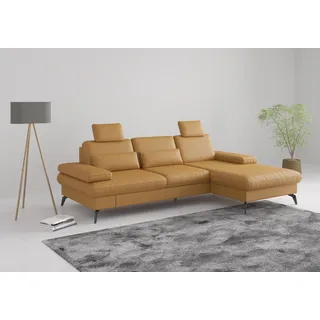 sit&more Ecksofa »Morris L-Form, inkl. Sitztiefenverstellung« wahlweise mit Armteilverstellung, Bettfunktion & Bettkasten,