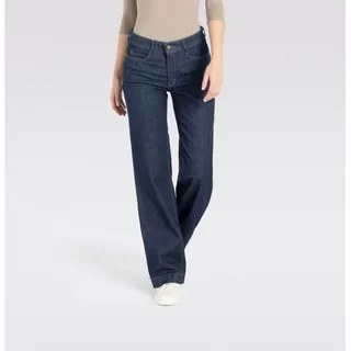 MAC Wide Leg Jeans mit Bügelfalte in Rinse-Waschung-D42 / L32