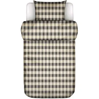 Marc O'Polo Bettwäsche »Hillan, 100% Bio-Baumwollflanell« 2 Stk. tlg., schwarz