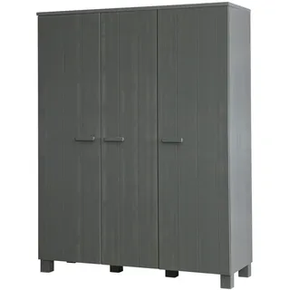 Woood Dennis Garderobenschrank 158x55x202 cm grau