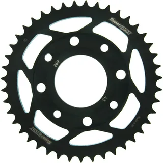 Supersprox Kettenrad 428 LK 90,0mm Ø 58mm 43Z 4-Loch Stahl schwarz
