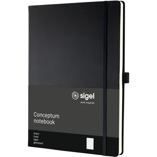 Sigel Notizbuch Conceptum A4 liniert schwarz