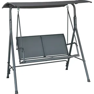 Hollywoodschaukel Apango Textilen Stahl Anthrazit