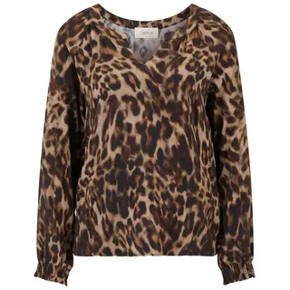 Cartoon Casual-Bluse mit Muster 44