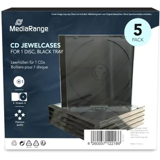 MediaRange BOX31 5er-Pack CD-Jewelcases für 1 Disc