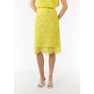 Comma, comma Minirock Rock Rock mit Lochspitze im Slim Fit gelb 38