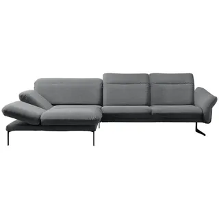 Himolla Ecksofa , Hellgrau , Textil , Ottomane links, L-Form , 299x203 cm , Blauer Engel, Goldenes M, Made in Germany, Emas , Typenauswahl, Lederauswahl, Stoffauswahl, Sitzqualitäten, seitenverkehrt erhältlich, Hocker erhältlich, Rücken echt, individuell planbar , Wohnzimmer, Sofas & Couches, Wohnlandschaften, Ecksofas