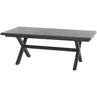 Siena Garden Sincro Gartentisch 200/260 x 100 x 77 cm Anthrazit/Titan