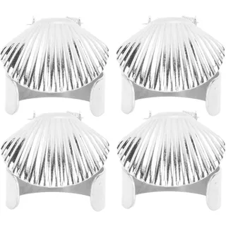 Fockety 4 Stück Zeitgesteuerter Automatischer Kerzenlöscher, Metallgehäuse, Klassischer Schwedischer Kerzenlöscher, Kerzenschutz für Tafelkerzen, Spitzkerzen, Kerzenständer,