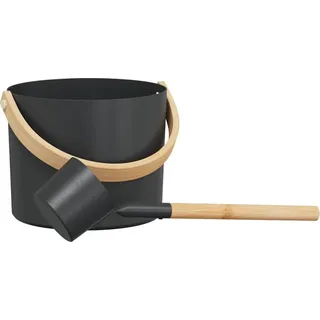 vidaXL Sauna Zubehör Set 2 pcs Schwarz - Schwarz