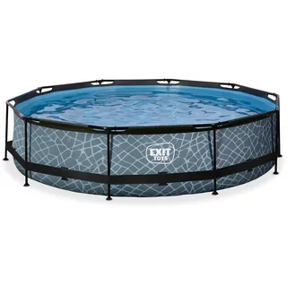 EXIT TOYS EXIT Stone Pool 360 x 76 cm inkl. Filterpumpe