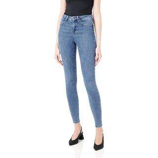 Only Damen Onlpower Mid Push Up Skinny Jeans 'Power' / Blau,Braun - 32/33