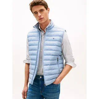 Tommy Hilfiger Steppweste "PACKABLE RECYCLED VEST" mit Logostickerei, brisk blau