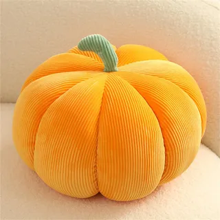 Kürbis Kissen, 3D Kürbis Dekoration, Plüsch Kürbis Dekoration Kissen, Kürbis Kissen Schlafzimmer Dekoration, Halloween Kissen, Kürbis Kissen Halloween Home Dekoration Geschenk (35 cm,orange)