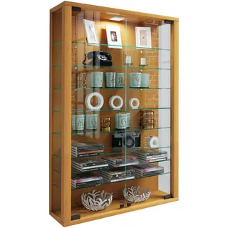 VCM Wandvitrine Vitrosa Mini 59 x 18 x 0 cm Braun