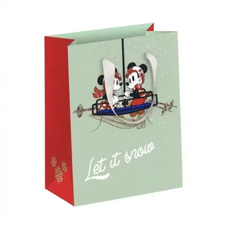 Zoewie - 10er Set Midi Geschenktüten Disney Mickey Mouse Let it Snow