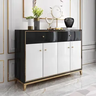 Designer Kommode Sideboard Schrank Modern Wohnzimmer Kommoden Holz Neu - Weiß