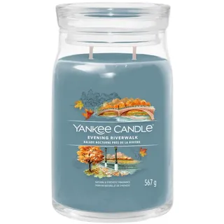 Yankee Candle Evening Riverwalk Duftkerze 567 g blau