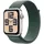 Watch SE GPS 44 mm Aluminiumgehäuse beige Sport Loop grün verstellbar