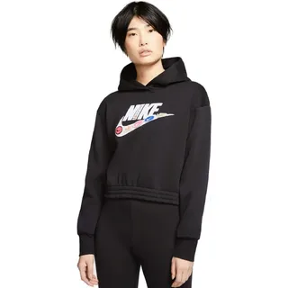 Nike Damen Hoodie NSW Icon Clash Fleece Hoodie BB, Black, XL, CJ2034