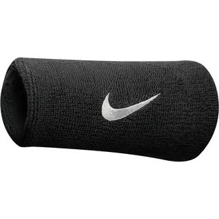 NIKE Swoosh Doublewide Wristbands schwarz - Schwarz