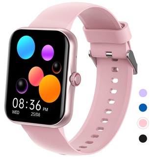 Smartwatch Kinder, 1.83 HD Voll Touchscreen Fitnessuhr, IP68 wasserdichter Kinder Fitness Aktivitäts Uhr, Schrittzähler, Wecker, 37 Sportmodi, Kinderuhr Telefon für Jungen Mädche Teenager (Rosa)