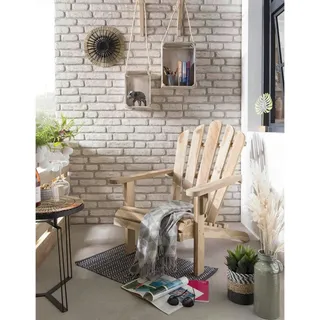 Möbilia Gartensessel 57 x 73 x 104 cm beige